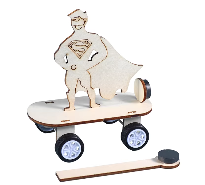 【STEAM兒童動手系列】DIY磁力超人小車科學實驗材料包