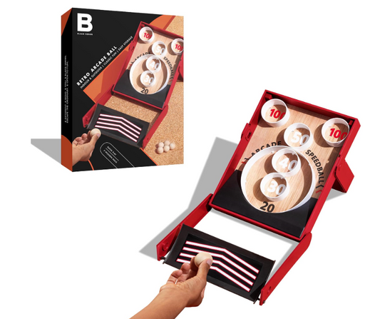 桌上可折疊滾球遊戲 彈彈球 彈板球Black Series Arcade Speedball (aka Skee Ball)