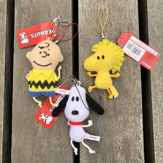 日本 史努比 查理布朗 WOODSTOCK 可愛絨毛Q版造型 掛飾 小吊飾 匙扣 Snoopy