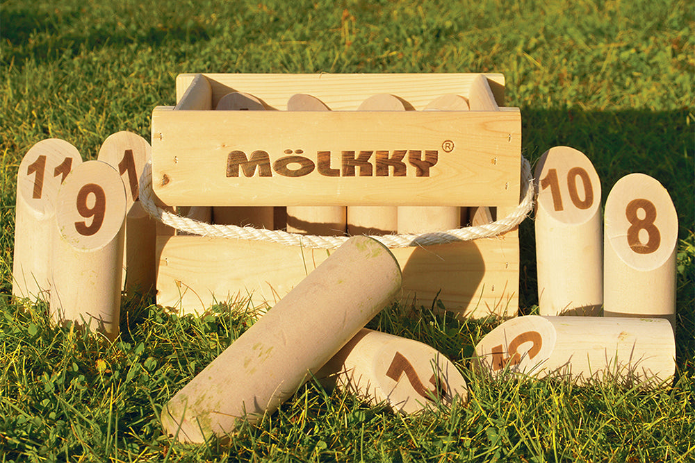 TACTIC【熱門投擲新興運動】芬蘭木柱（木棋）MOLKKY木箱套裝32*22*20cm