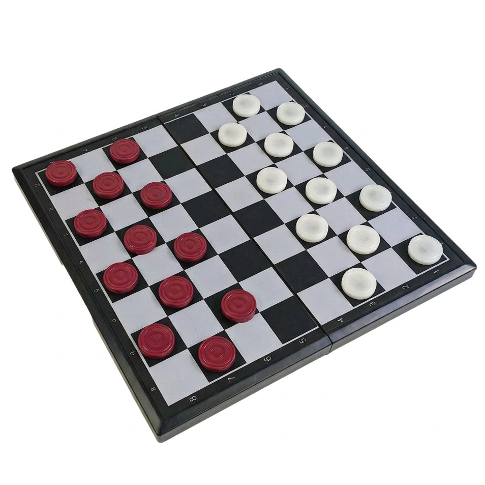 【64格國際跳棋】28.5cm折疊棋盤+磁石棋 西洋跳棋