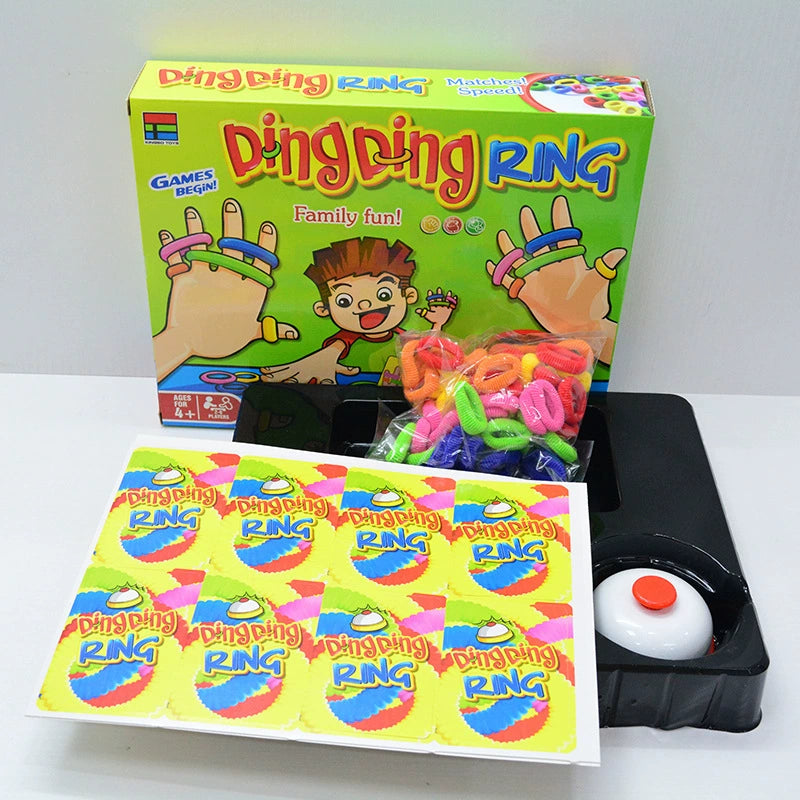 DINGDING RING Children's reaction thinking rubber ring bracelet table game