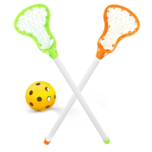 Children's hockey racket set net stick throw and catch