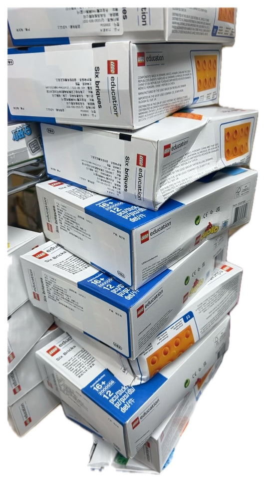 特價 輕微壓盒LEGO Education 2000556 : Six Bricks BOX SET六色積木盒裝（原廠藍盒）
