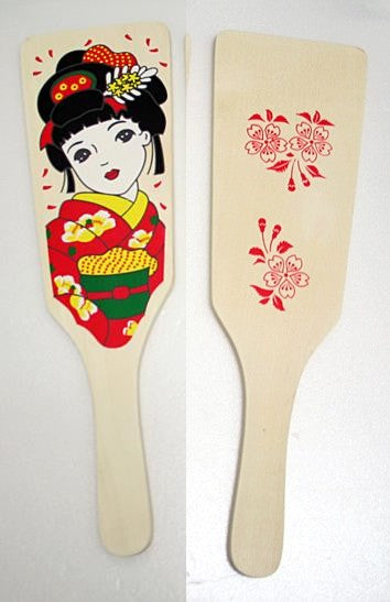 日本製 新興運動 淺草きもの市 （三葉球）羽子板套裝/板羽球套裝(1板2羽子球)