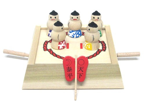 Made in Japan emerging wooden toys taiko sumo