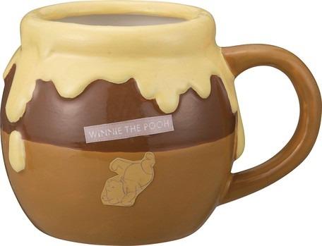 日本 Winnie the pooh瓷器 蜂蜜罐棕色杯