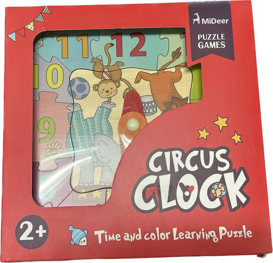 Puzzles for Kids兒童拼圖早教木質時鐘 認知數字玩具