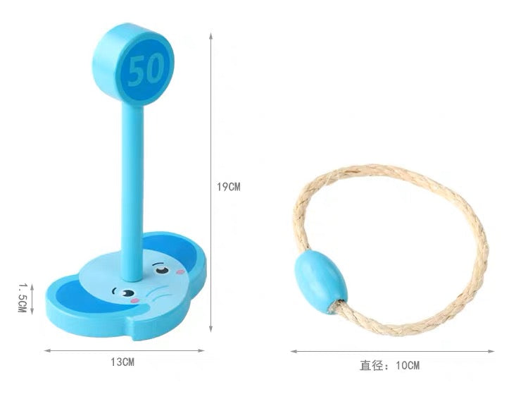 [Collision defects] Family parent-child animal throwing set Animal roping