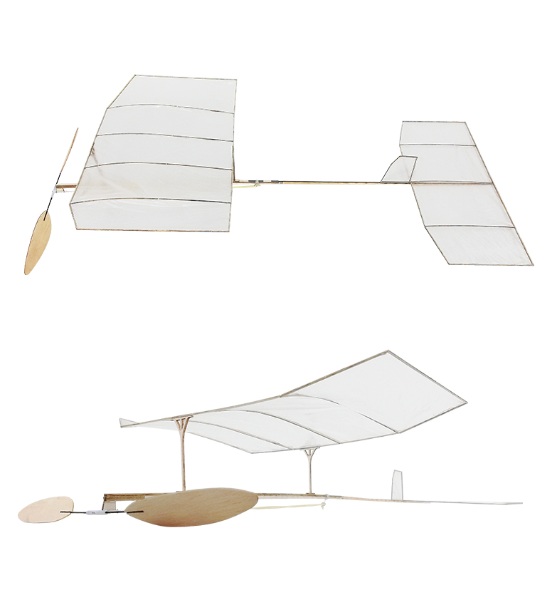 [Special price aerodynamic design concept] DIY indoor rubber band powered airplane