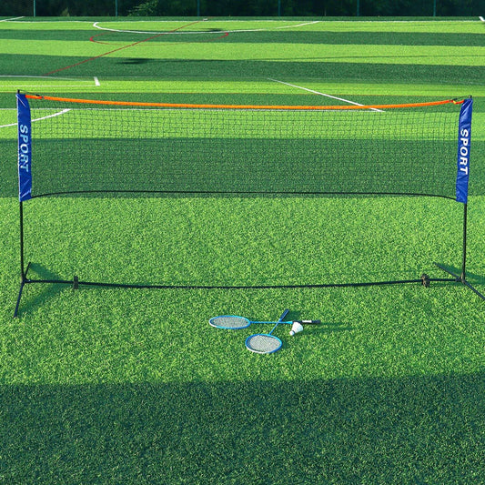 Portable badminton/tennis/pickleball net frame set (3.1/6.1 meters adjustable)