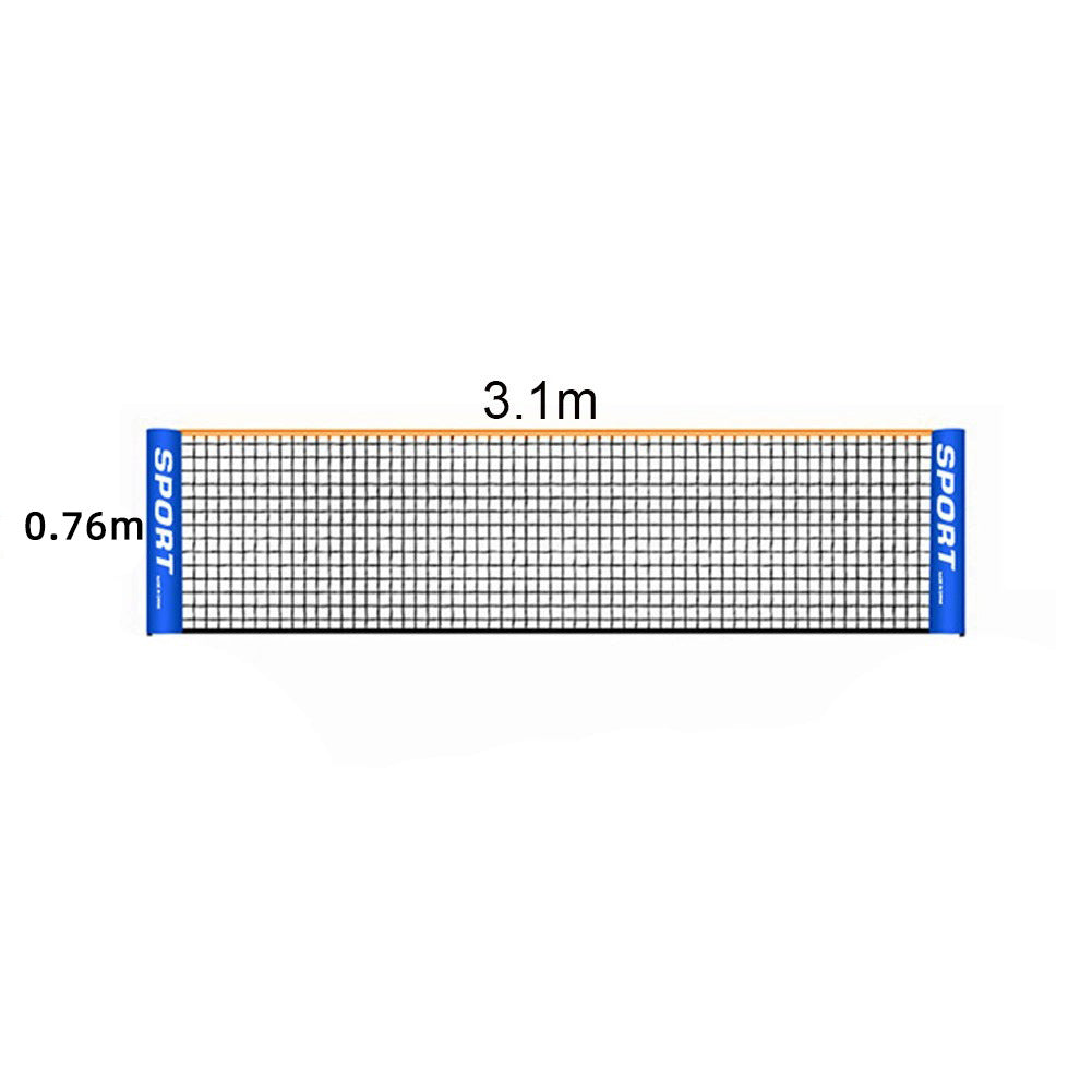 Portable badminton/tennis/pickleball net frame set (3.1/6.1 meters adjustable)
