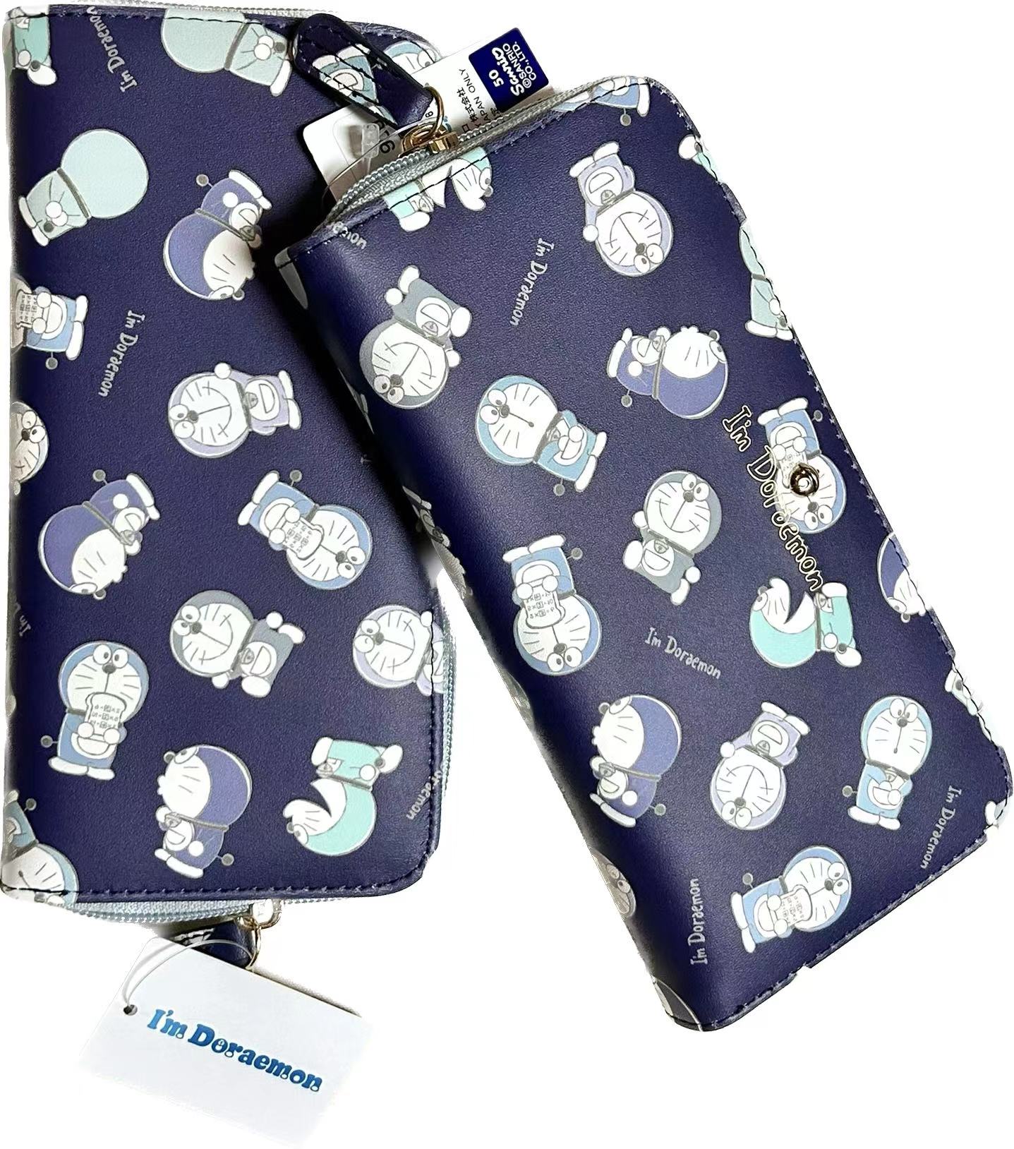 Big-eared dog/Sanrio/Doraemon leather long wallet wallet 