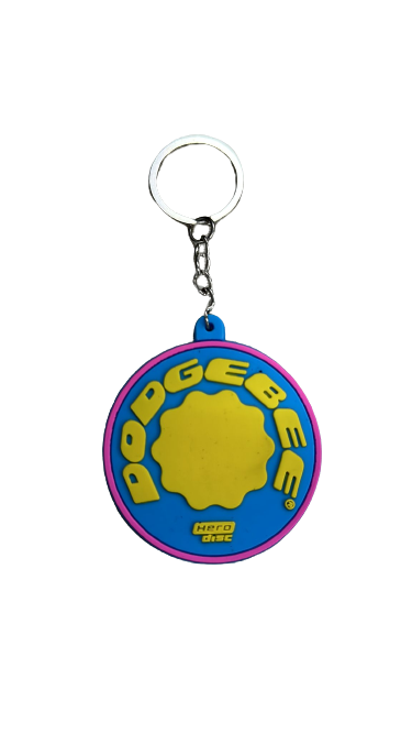 Dogebee dodging disc rubber keychain 7 colors