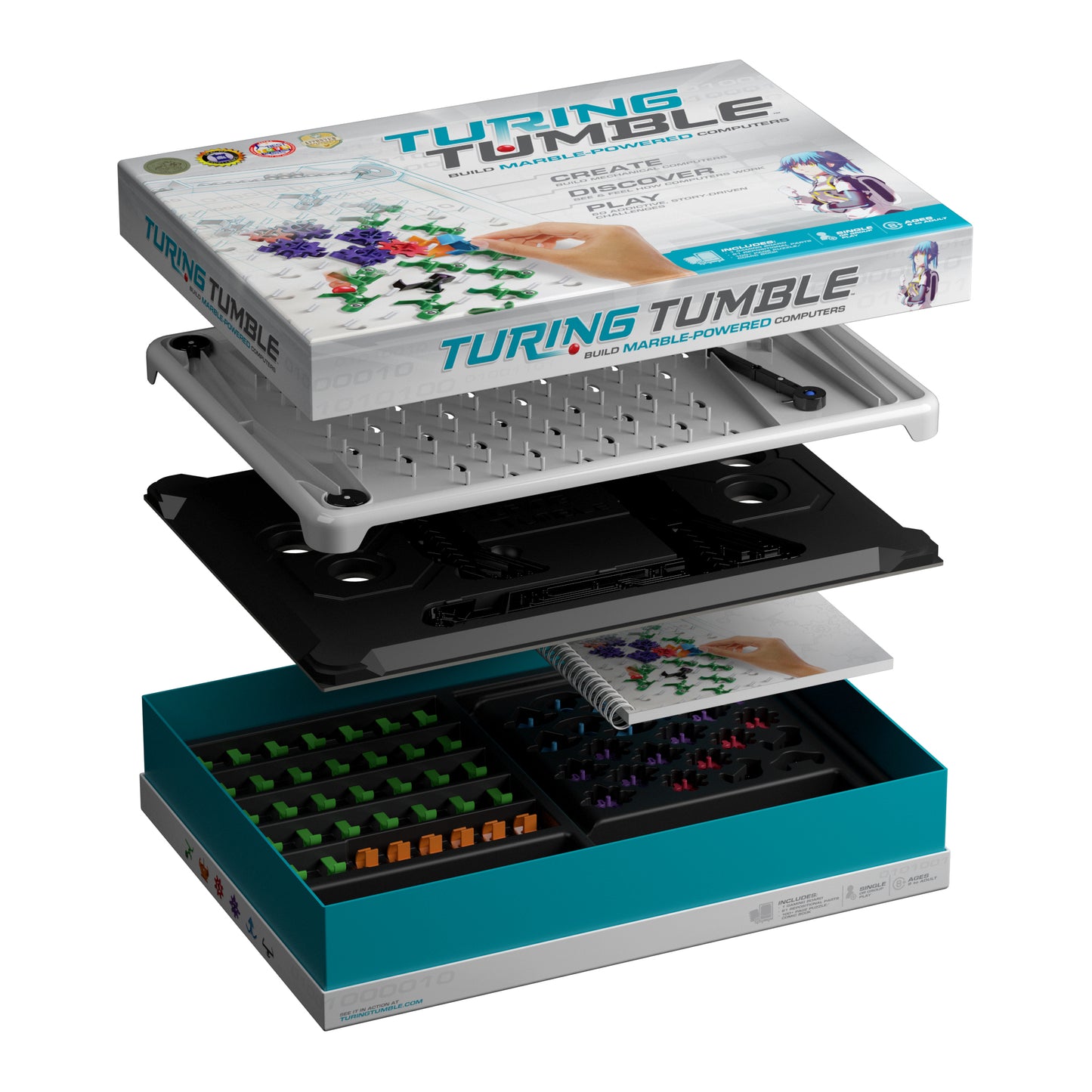 【開封但未使用品】Turing Tumble Kickstarter/圖靈翻滾 Kickstarter版