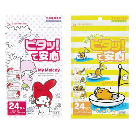 【特價】日本Sanrio My Melody / 蛋黃哥防蚊貼 24枚/包